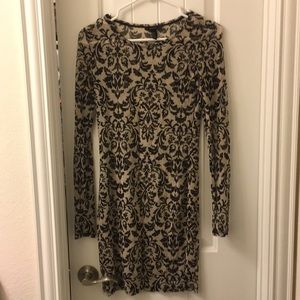 Printed sheer dress
